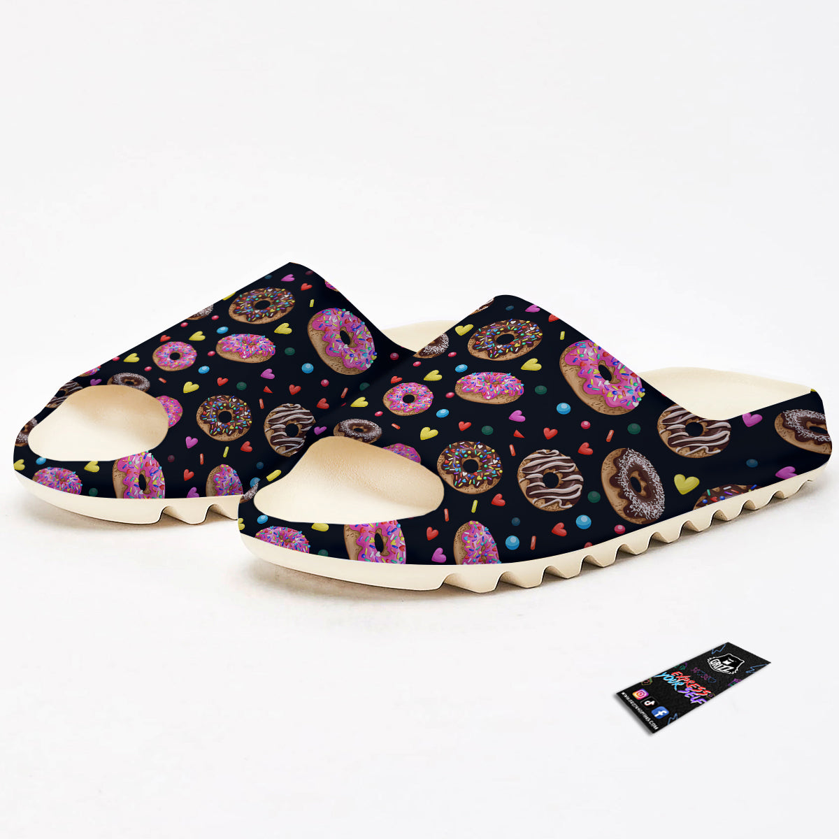 Donut Yummy Print Pattern Sandals-grizzshop