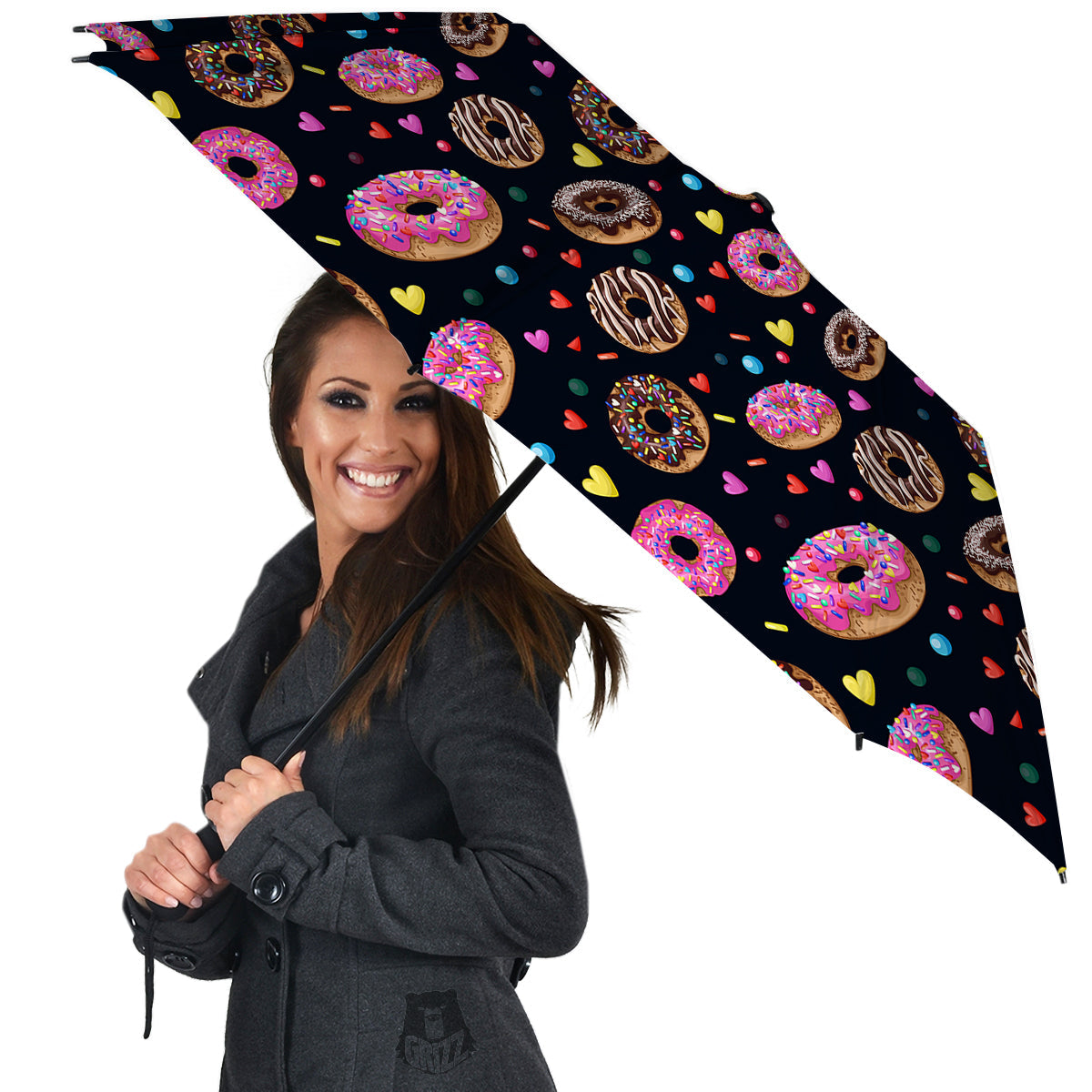 Donut Yummy Print Pattern Umbrella-grizzshop