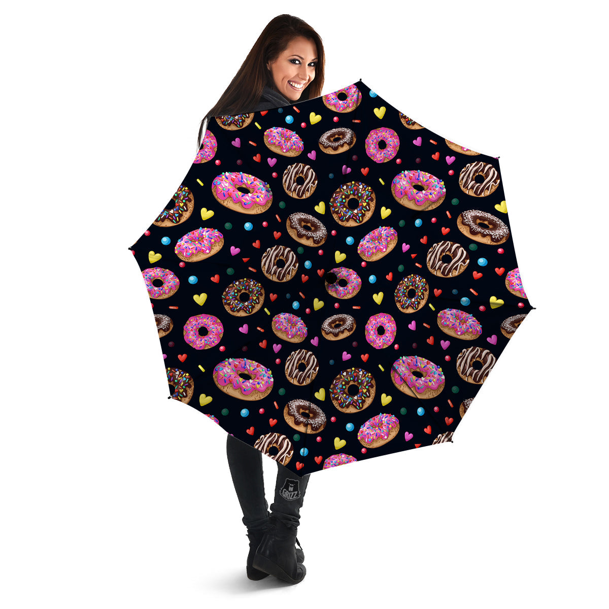 Donut Yummy Print Pattern Umbrella-grizzshop