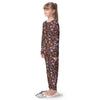 Donut Graffiti Print Pattern Kid's Pajamas-grizzshop