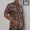 Donut Graffiti Print Pattern Untucked Shirts-grizzshop