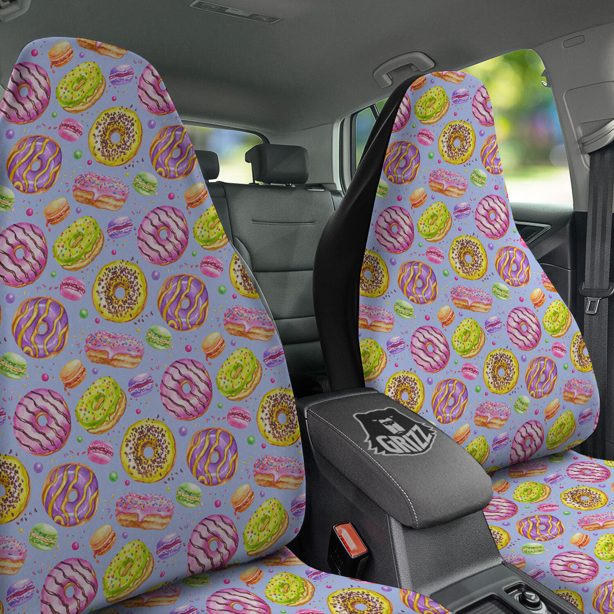 Donuts Print Pattern Car Seat Covers-grizzshop