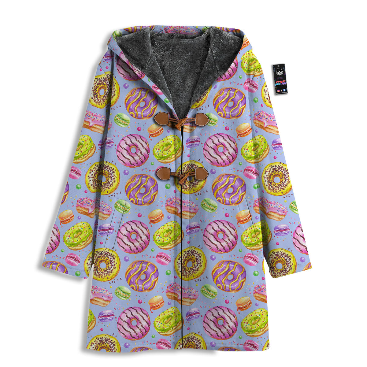 Donuts Print Pattern Men's Windbreaker Jacket-grizzshop