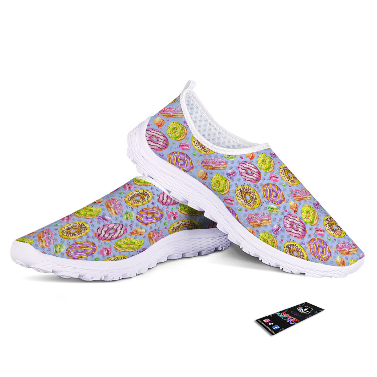 Donuts Print Pattern Nurse Shoes-grizzshop