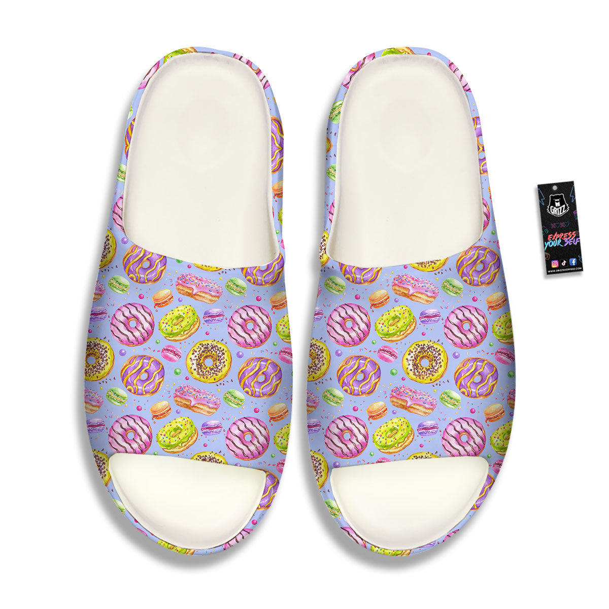 Donuts Print Pattern Sandals-grizzshop