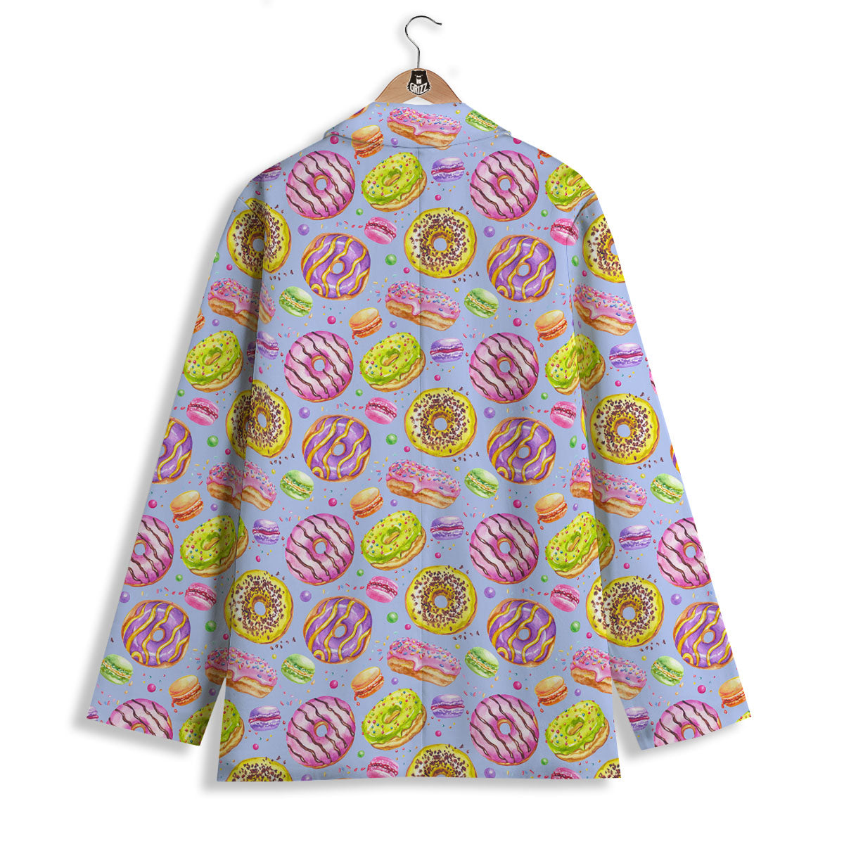 Donuts Print Pattern Women's Blazer-grizzshop