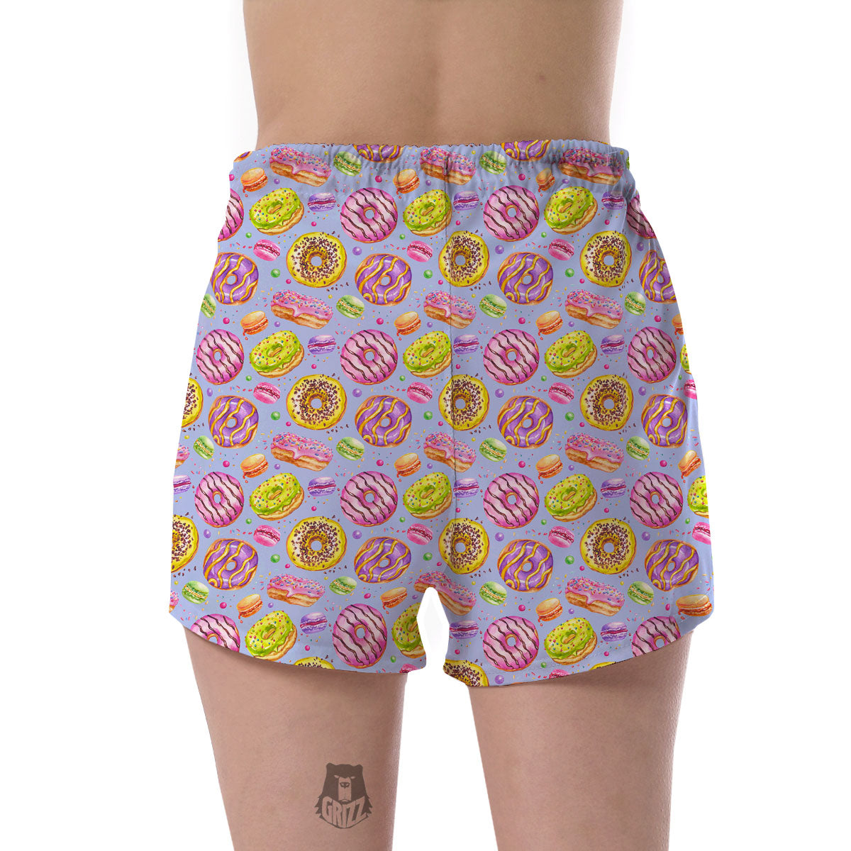 Donuts Print Pattern Women's Shorts-grizzshop