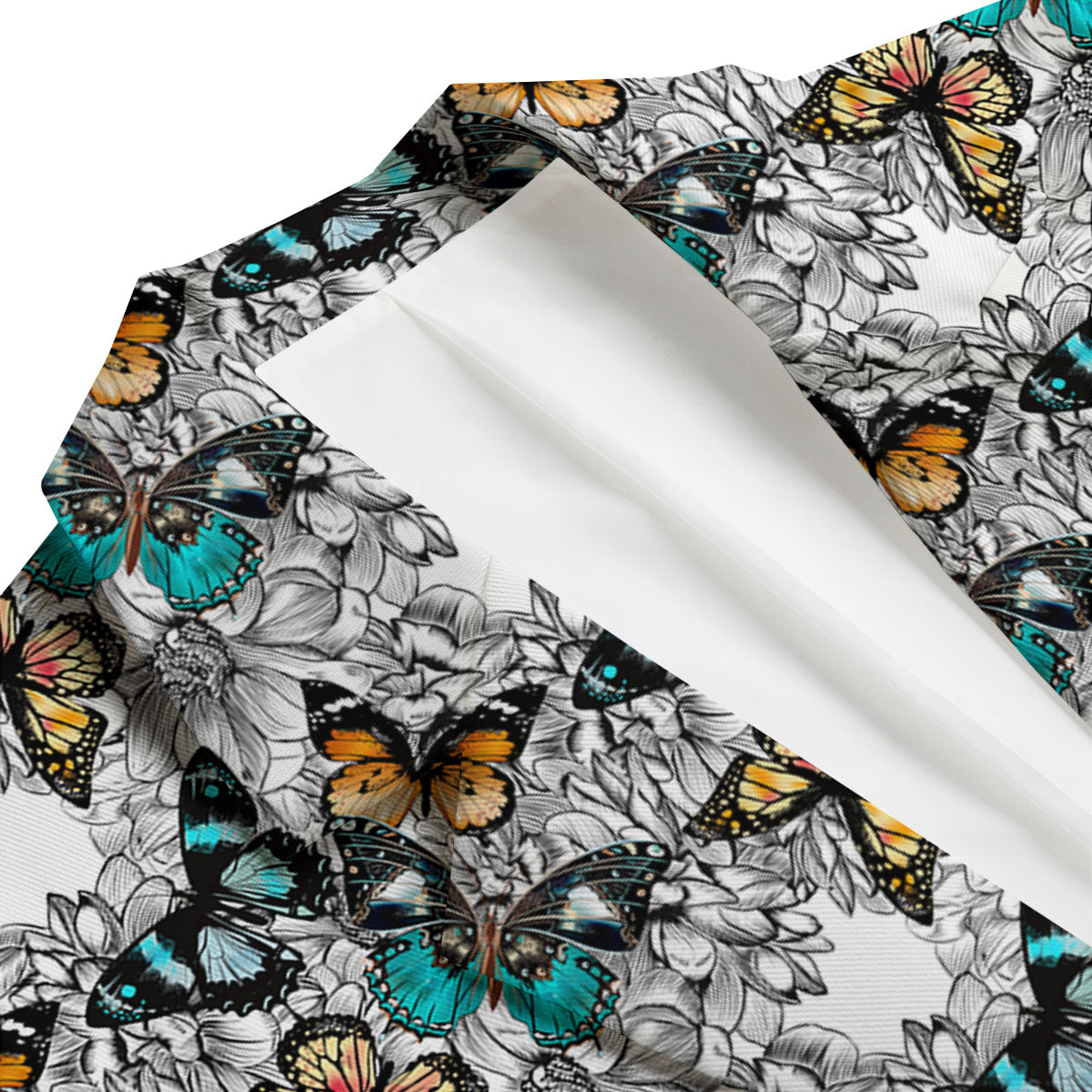 Doodle Butterfly Men's Blazer-grizzshop