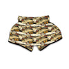 Doodle Butterfly Print Muay Thai Boxing Shorts-grizzshop