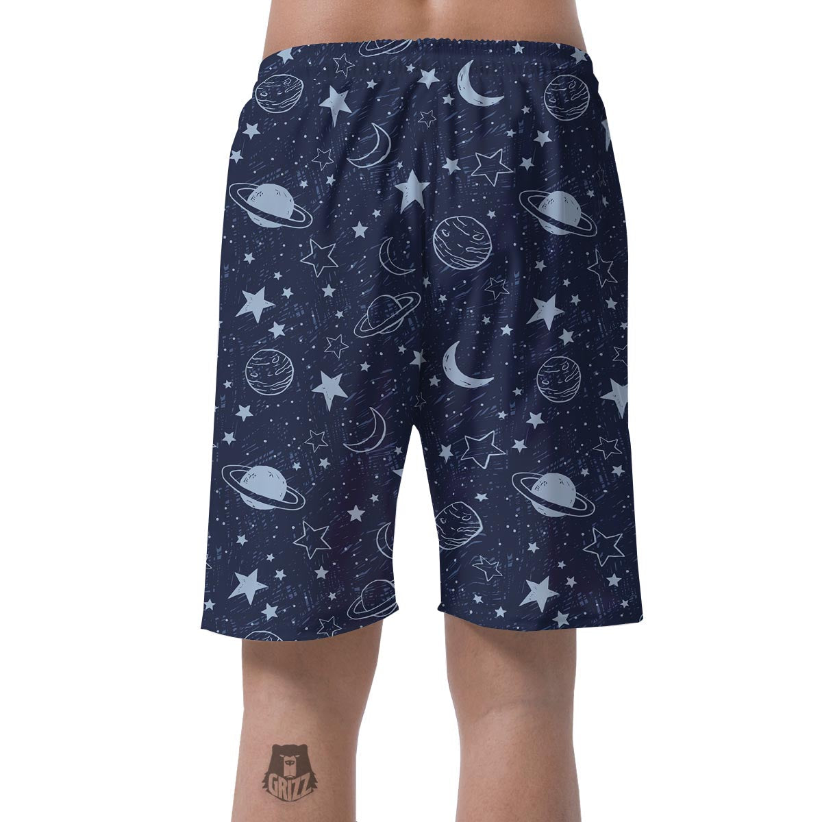 Doodle Galaxy Space Men's Shorts-grizzshop