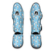 Doodle Milk Blue Print Pattern Muay Thai Shin Guards-grizzshop