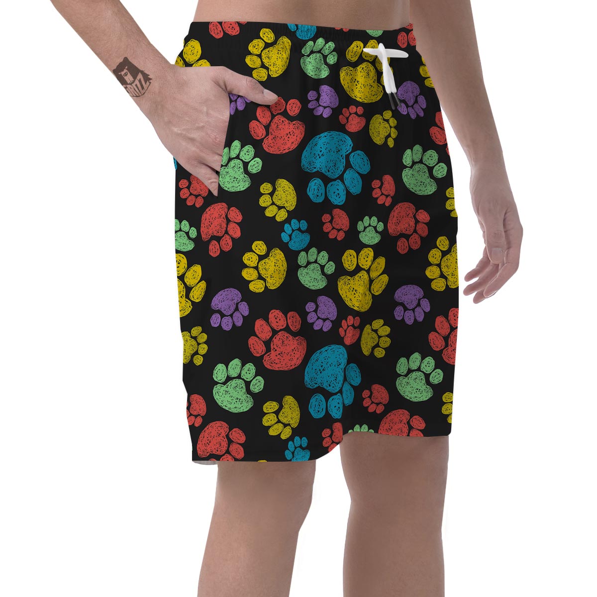 Doodle Paw Men's Shorts-grizzshop