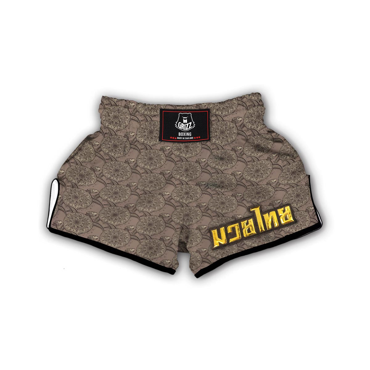 Doodle Turtle Muay Thai Boxing Shorts-grizzshop