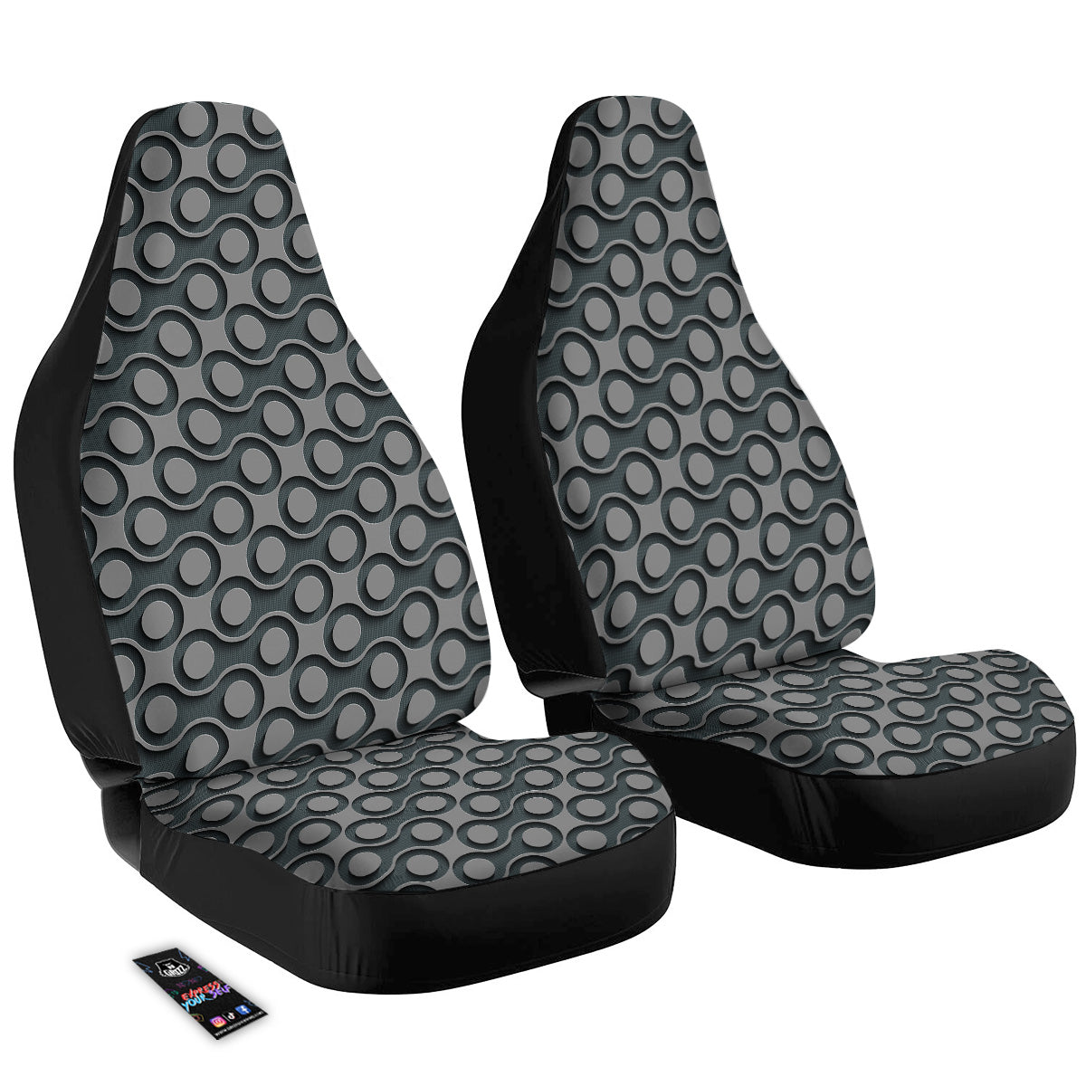 Dot 3D Geometric Print Pattern Car Seat Covers-grizzshop