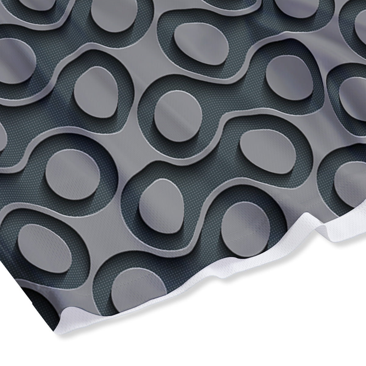 Dot 3D Geometric Print Pattern Mesh Shorts-grizzshop