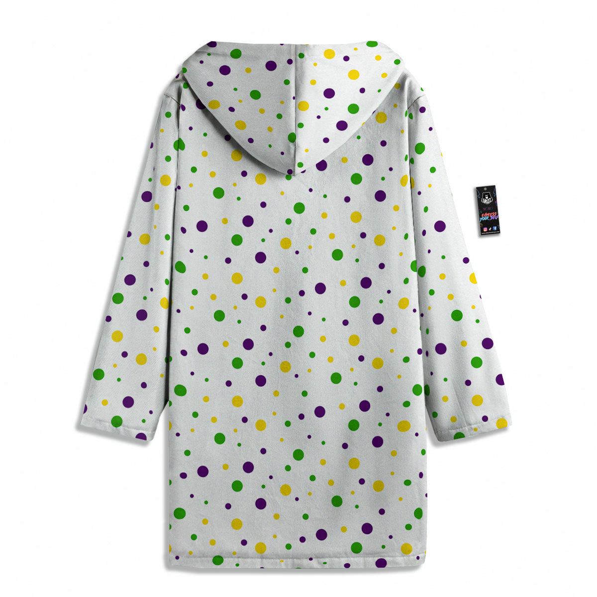 Dot Mardi Gras Print Pattern Men's Windbreaker Jacket-grizzshop