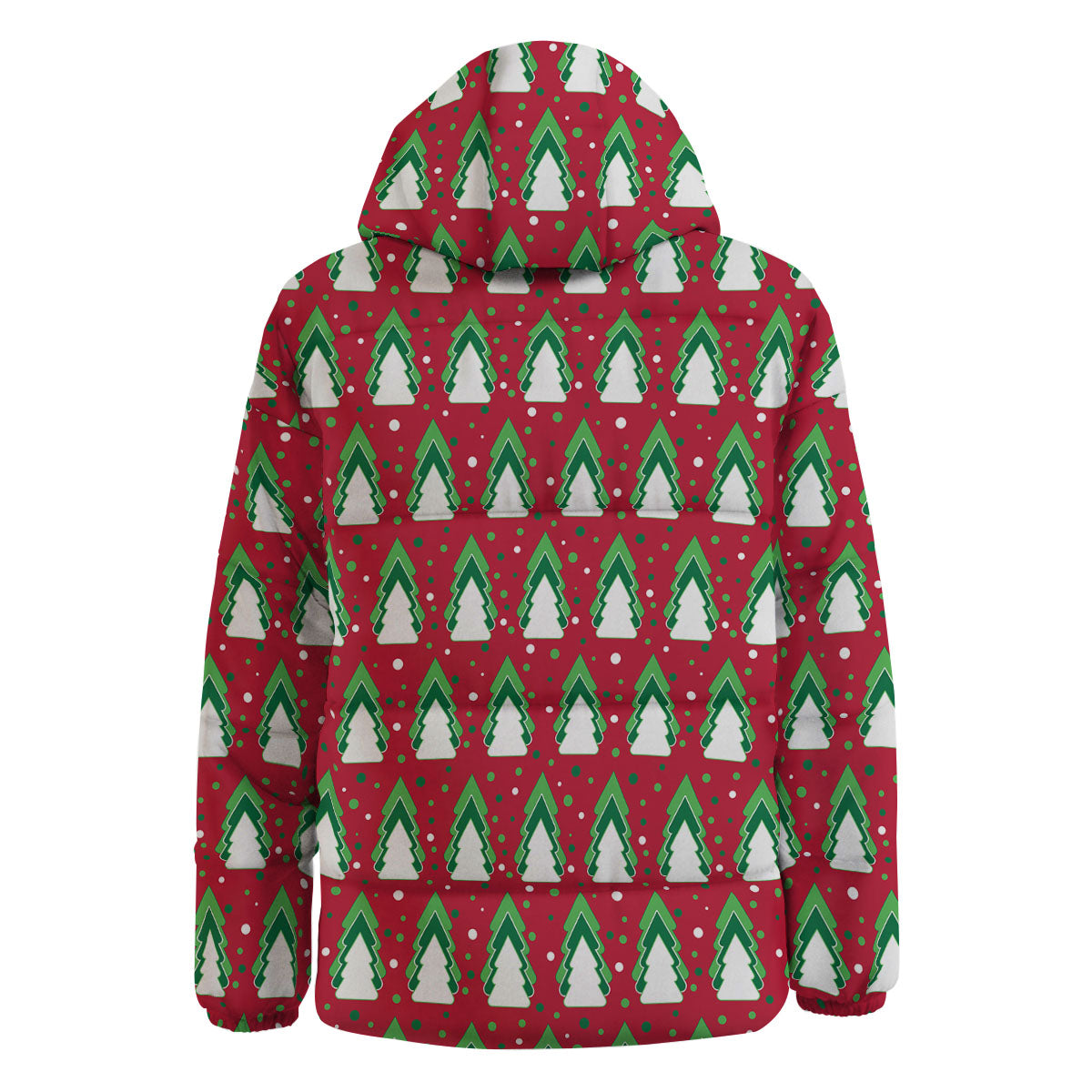 Dots Merry Christmas Print Pattern Down Jacket-grizzshop