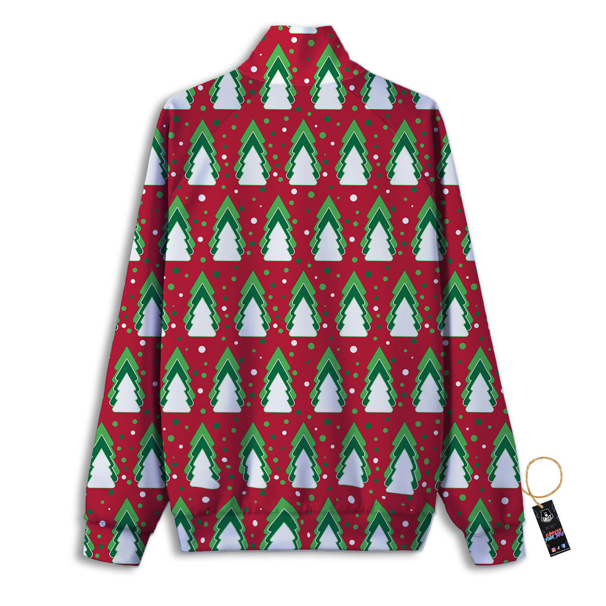Dots Merry Christmas Print Pattern Track Jacket-grizzshop