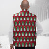 Dots Merry Christmas Print Pattern Down Vest