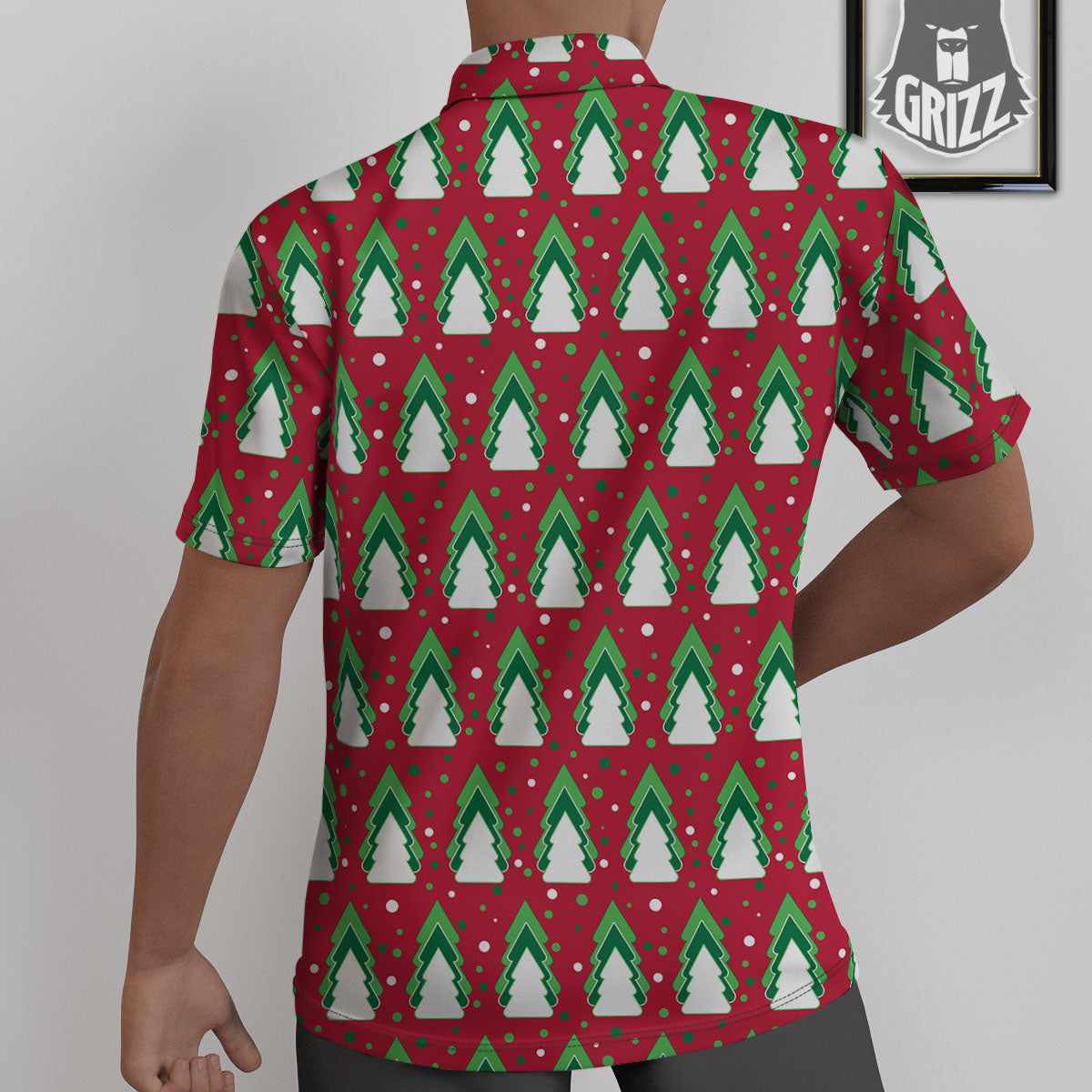 Dots Merry Christmas Print Pattern Untucked Shirts-grizzshop