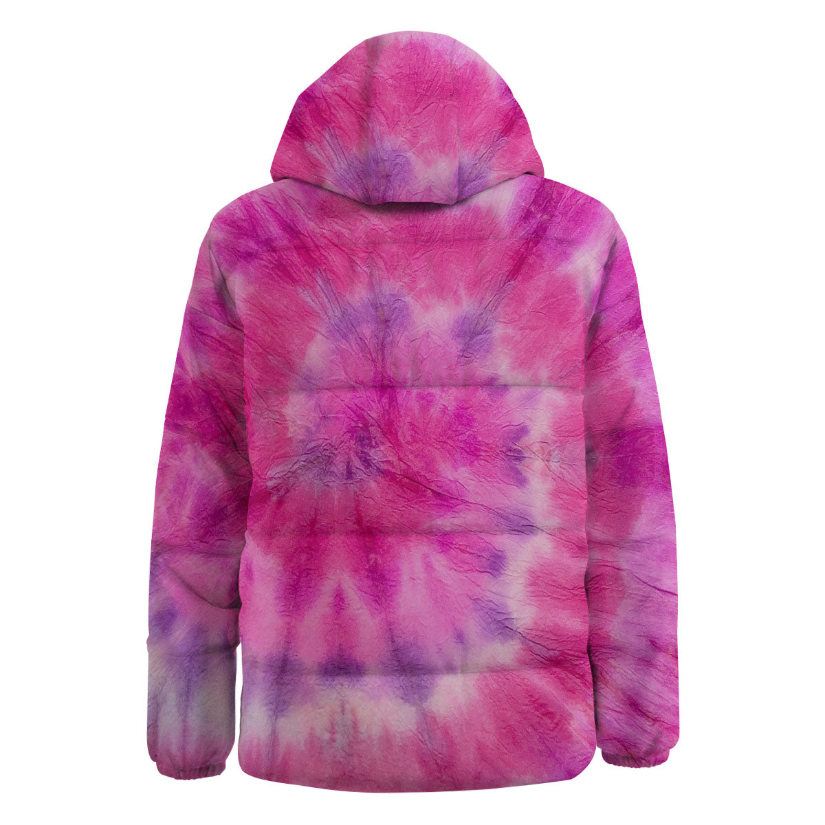 Double Pink Tie Dye Print Down Jacket-grizzshop