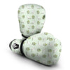 Dove And Leaf Green Print Pattern Boxing Gloves-grizzshop