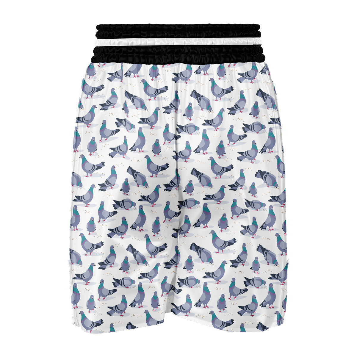 Dove Print Pattern Boxing Shorts-grizzshop