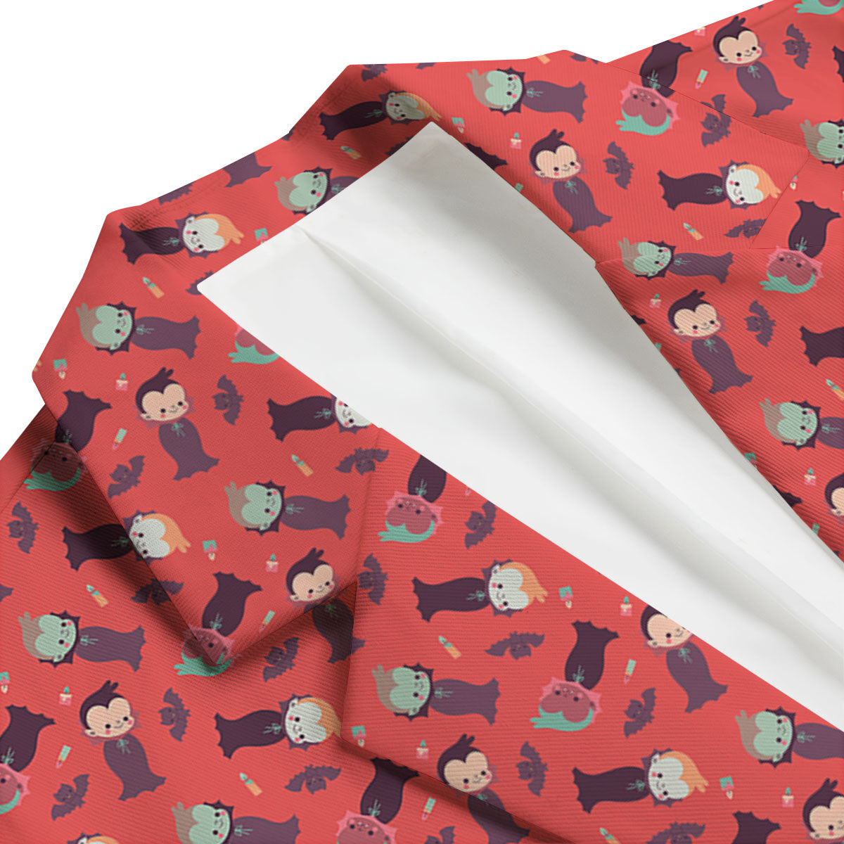 Dracula Cartoon Print Pattern Men's Blazer-grizzshop