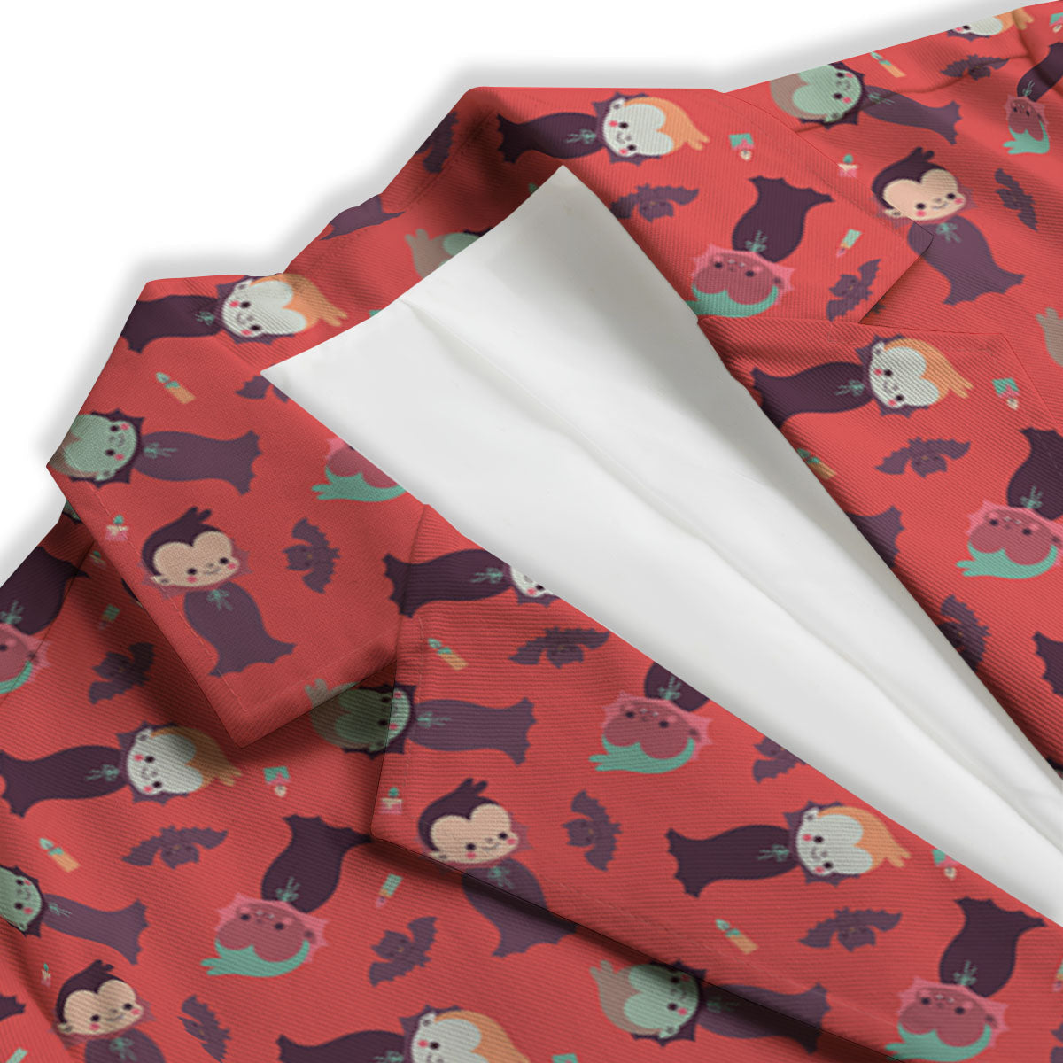 Dracula Cartoon Print Pattern Women's Blazer-grizzshop