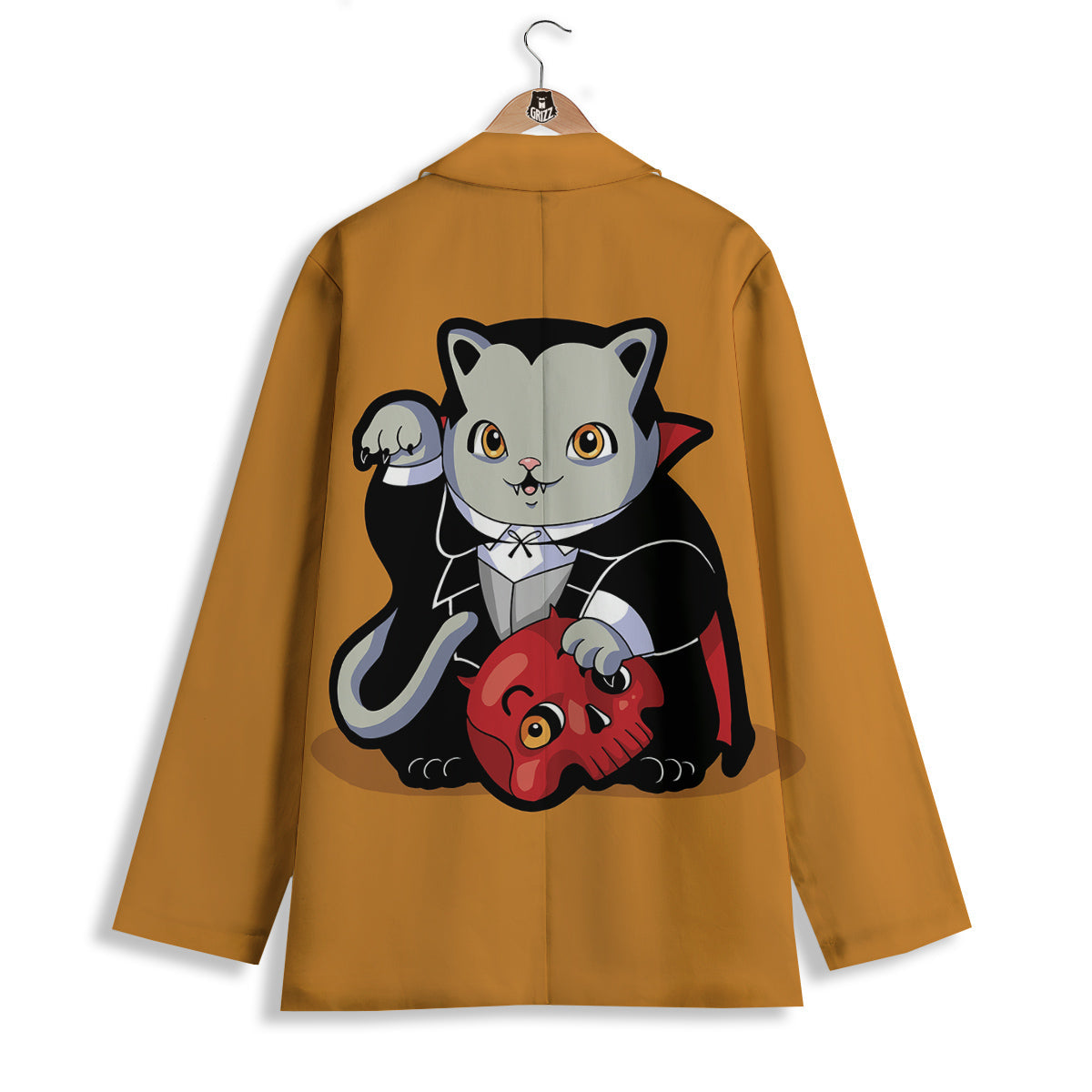 Dracula Cute Cat Print Women's Blazer-grizzshop