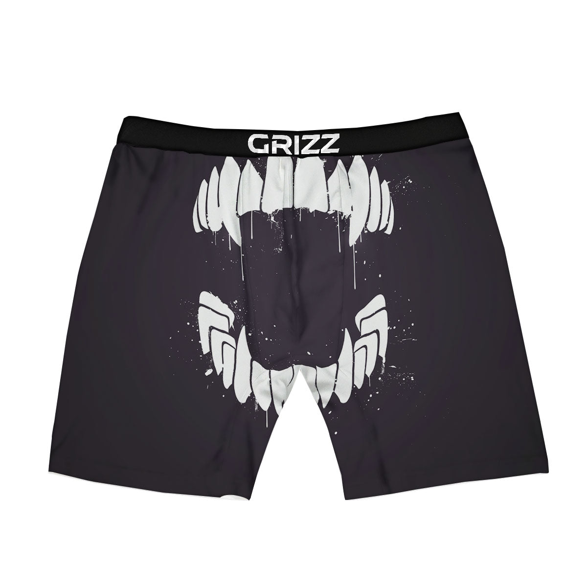 Dracula Fang Print Boxer Briefs-grizzshop