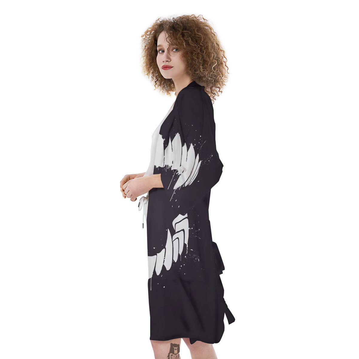 Dracula Fang Print Kimono-grizzshop