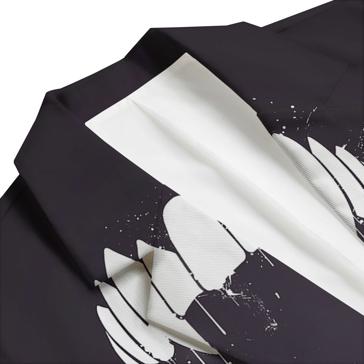 Dracula Fang Print Men's Blazer-grizzshop