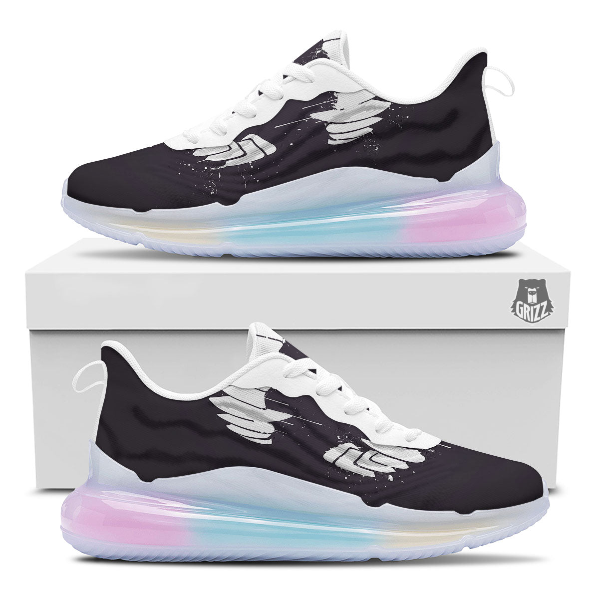 Dracula Fang Print Running Sneakers-grizzshop