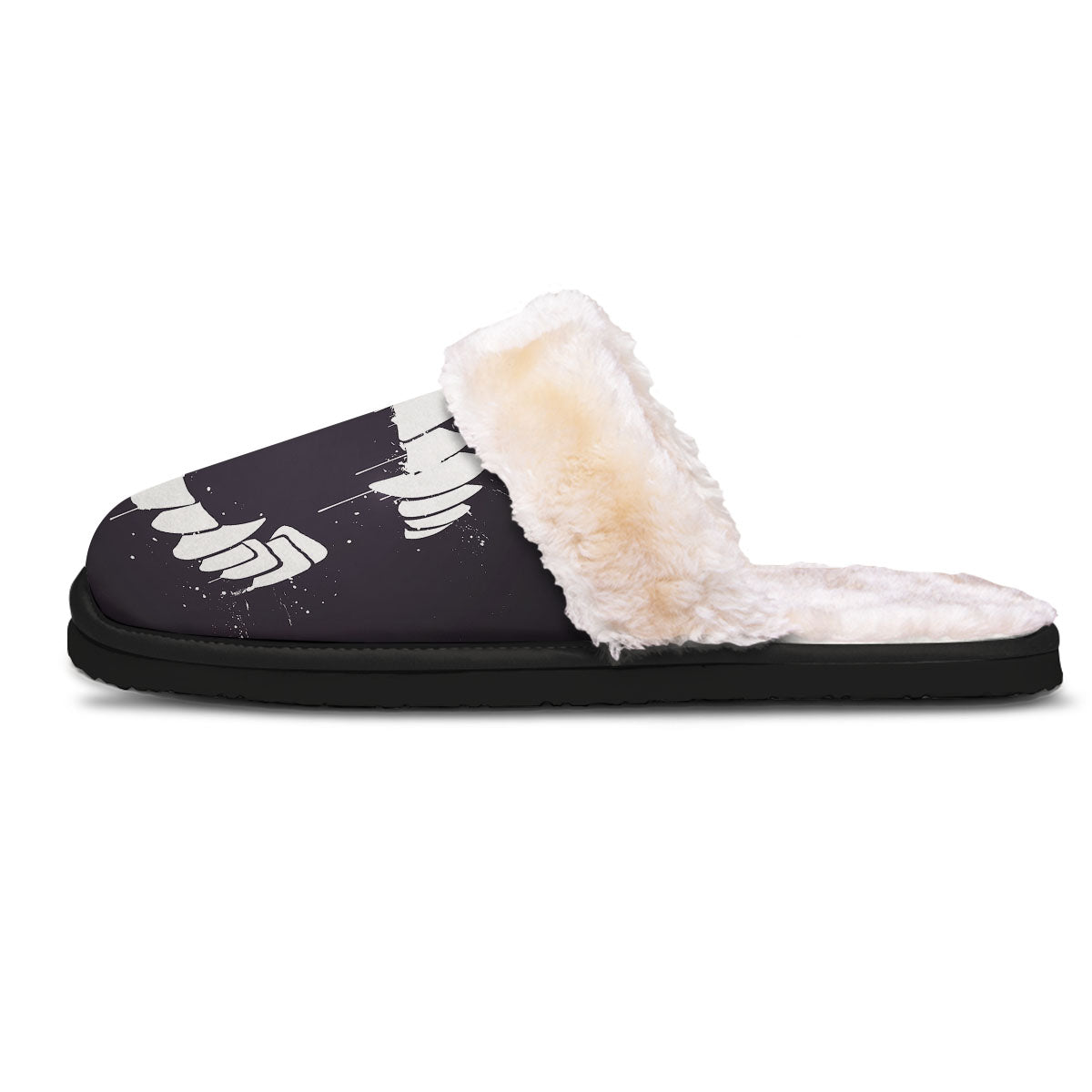 Dracula Fang Print Slippers-grizzshop