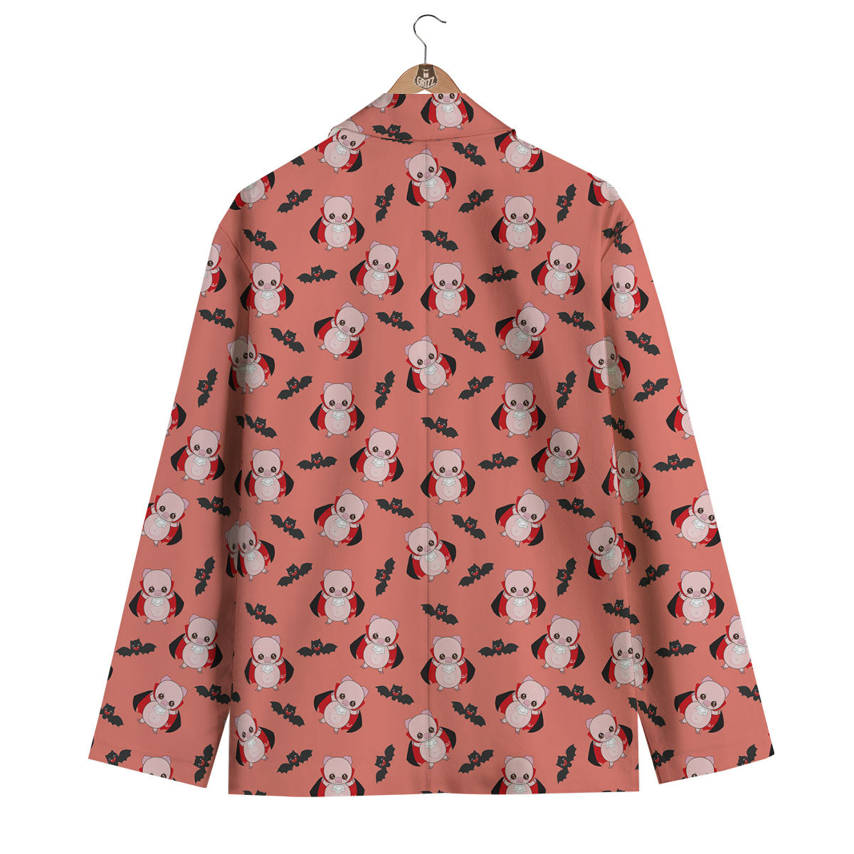Dracula Pig Print Pattern Men's Blazer-grizzshop