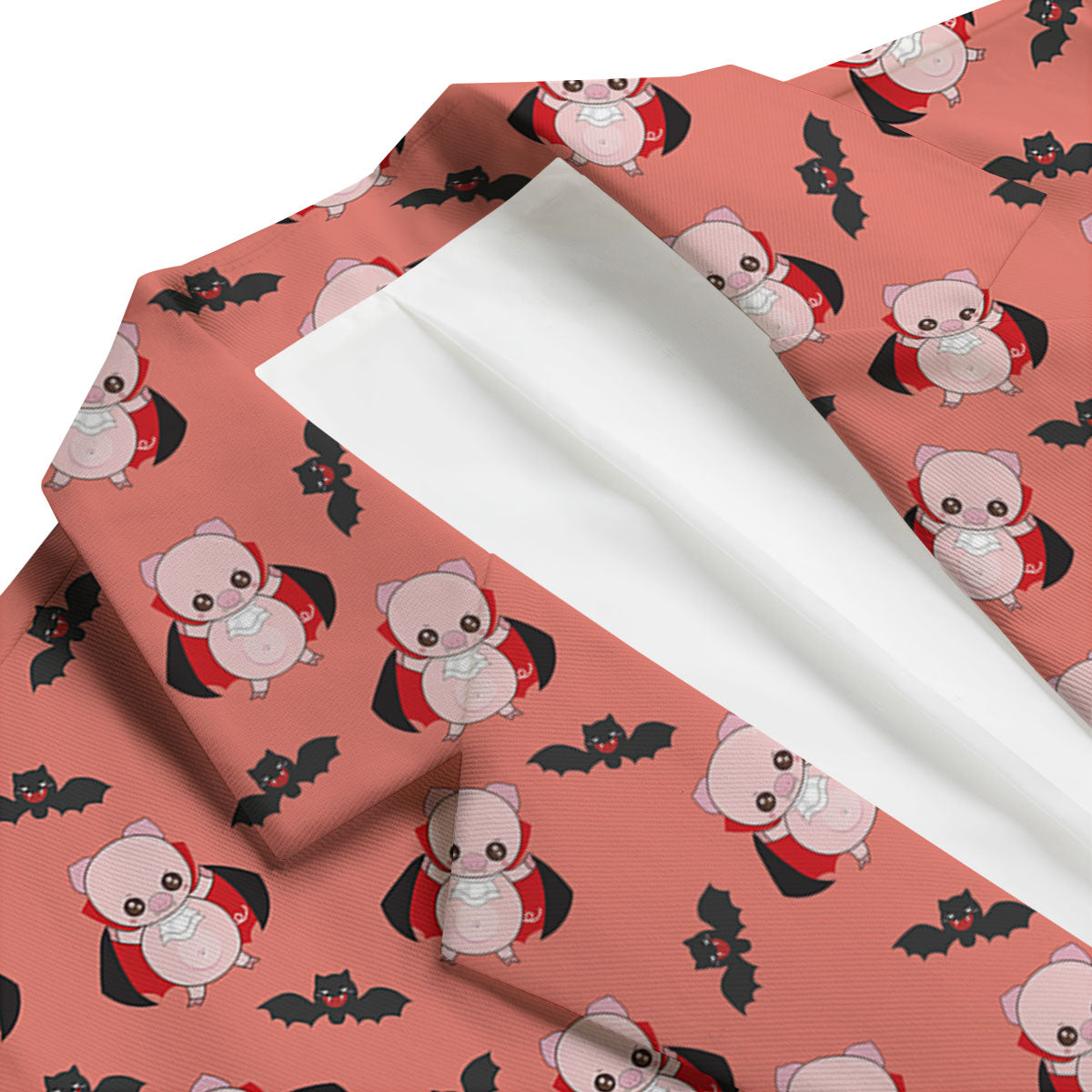 Dracula Pig Print Pattern Men's Blazer-grizzshop