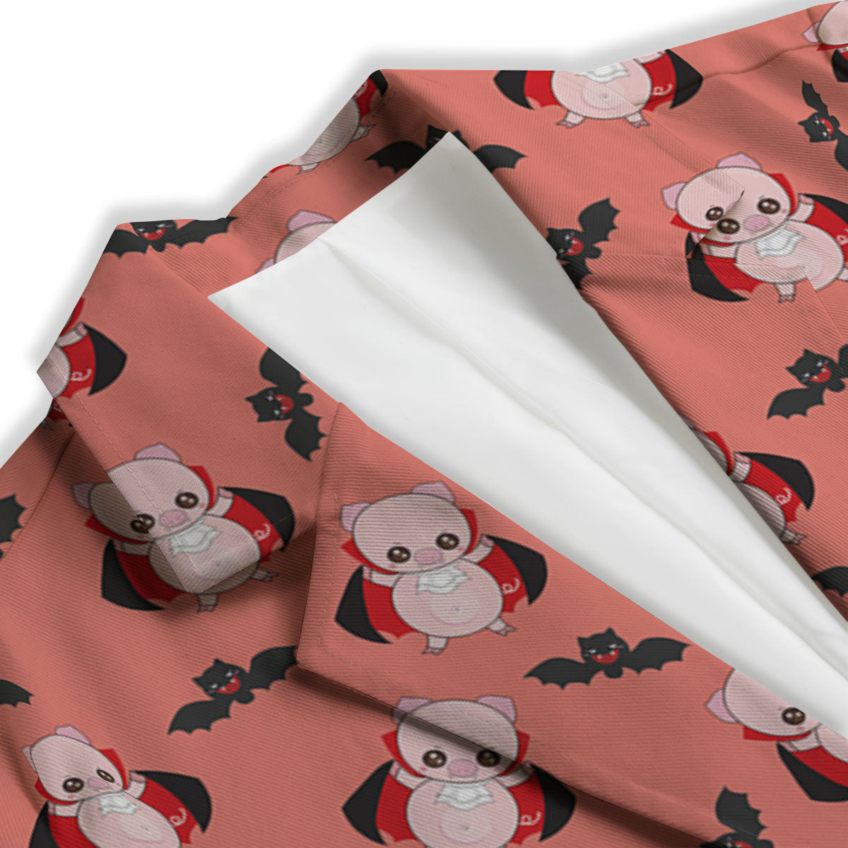 Dracula Pig Print Pattern Women's Blazer-grizzshop