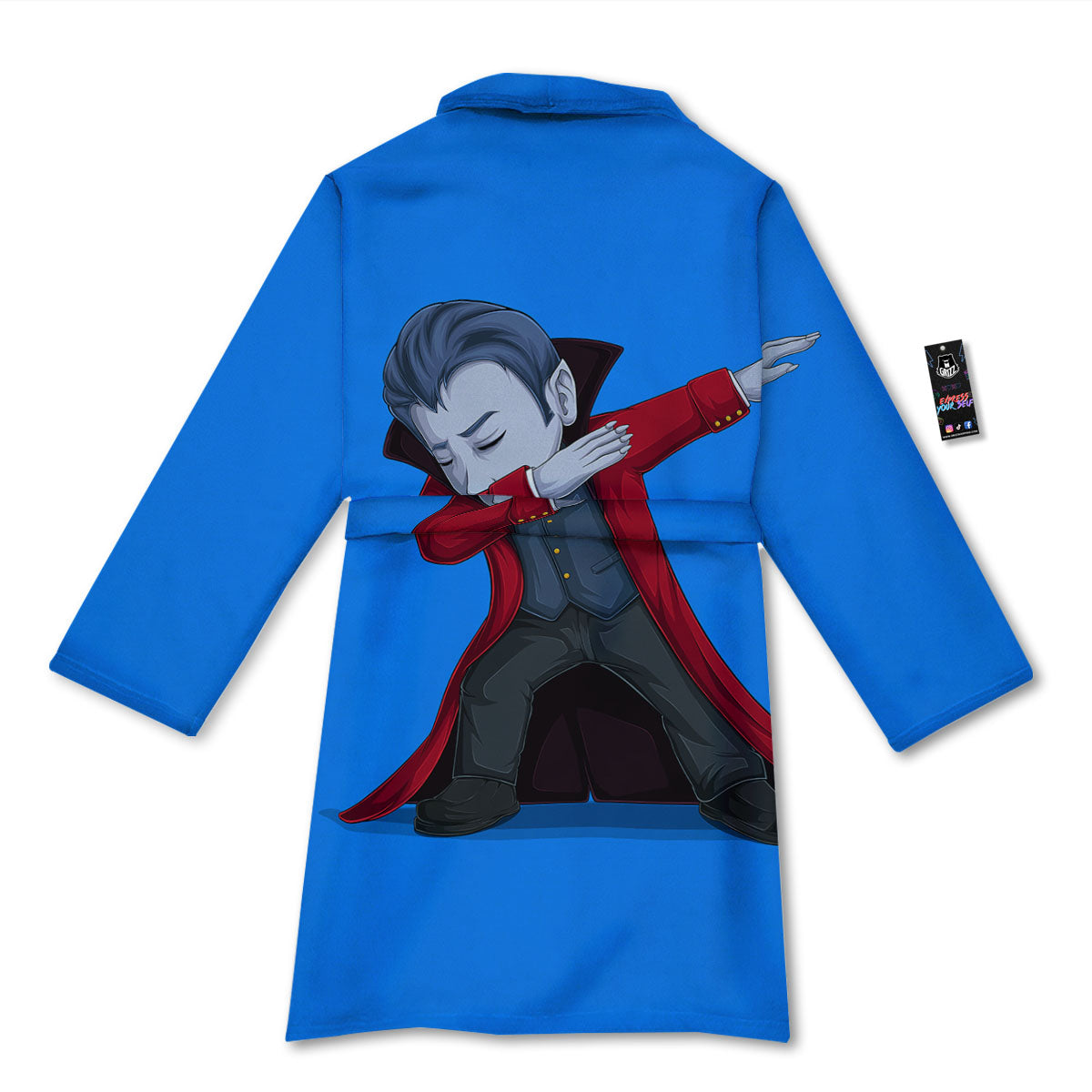 Dracula Vampire Dap Print Bathrobe-grizzshop