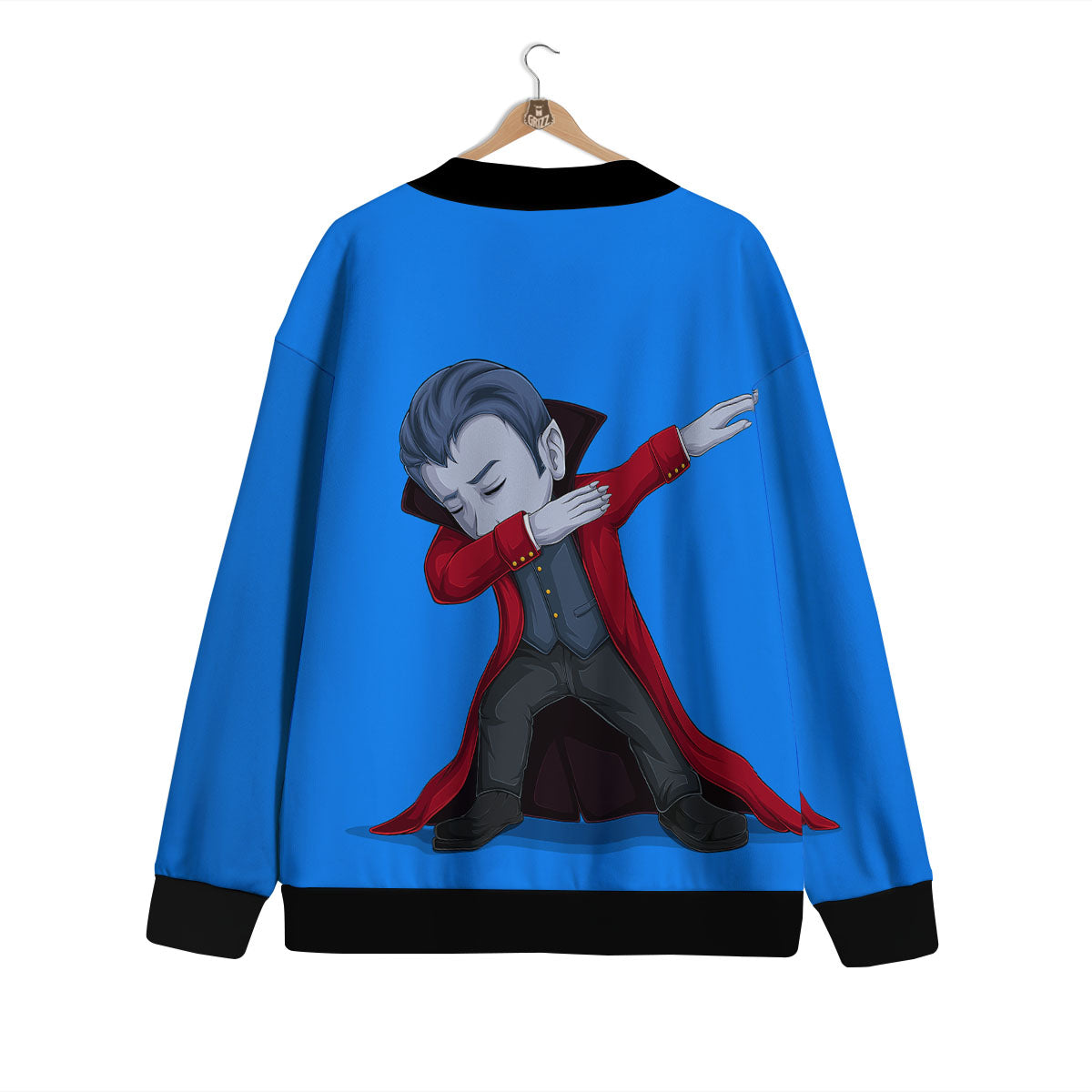 Dracula Vampire Dap Print Cardigan-grizzshop