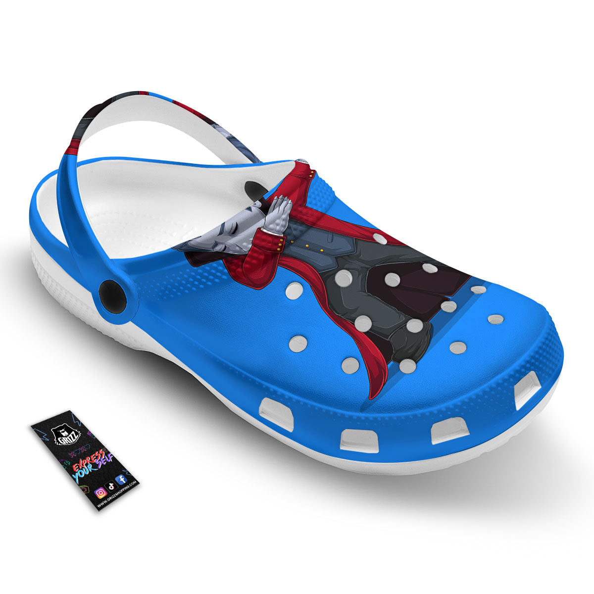 Dracula Vampire Dap Print Clog-grizzshop