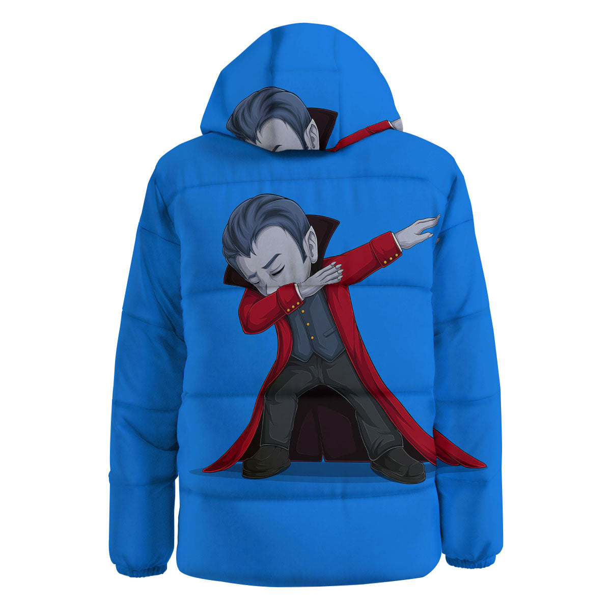 Dracula Vampire Dap Print Down Jacket-grizzshop