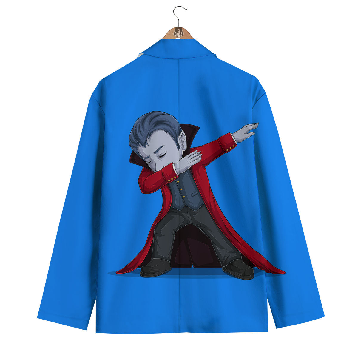 Dracula Vampire Dap Print Men's Blazer-grizzshop