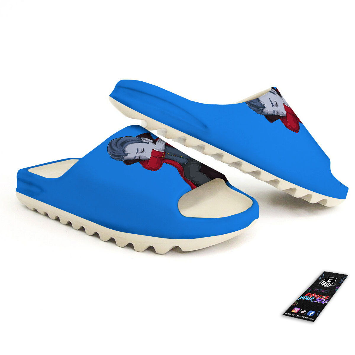 Dracula Vampire Dap Print Sandals-grizzshop