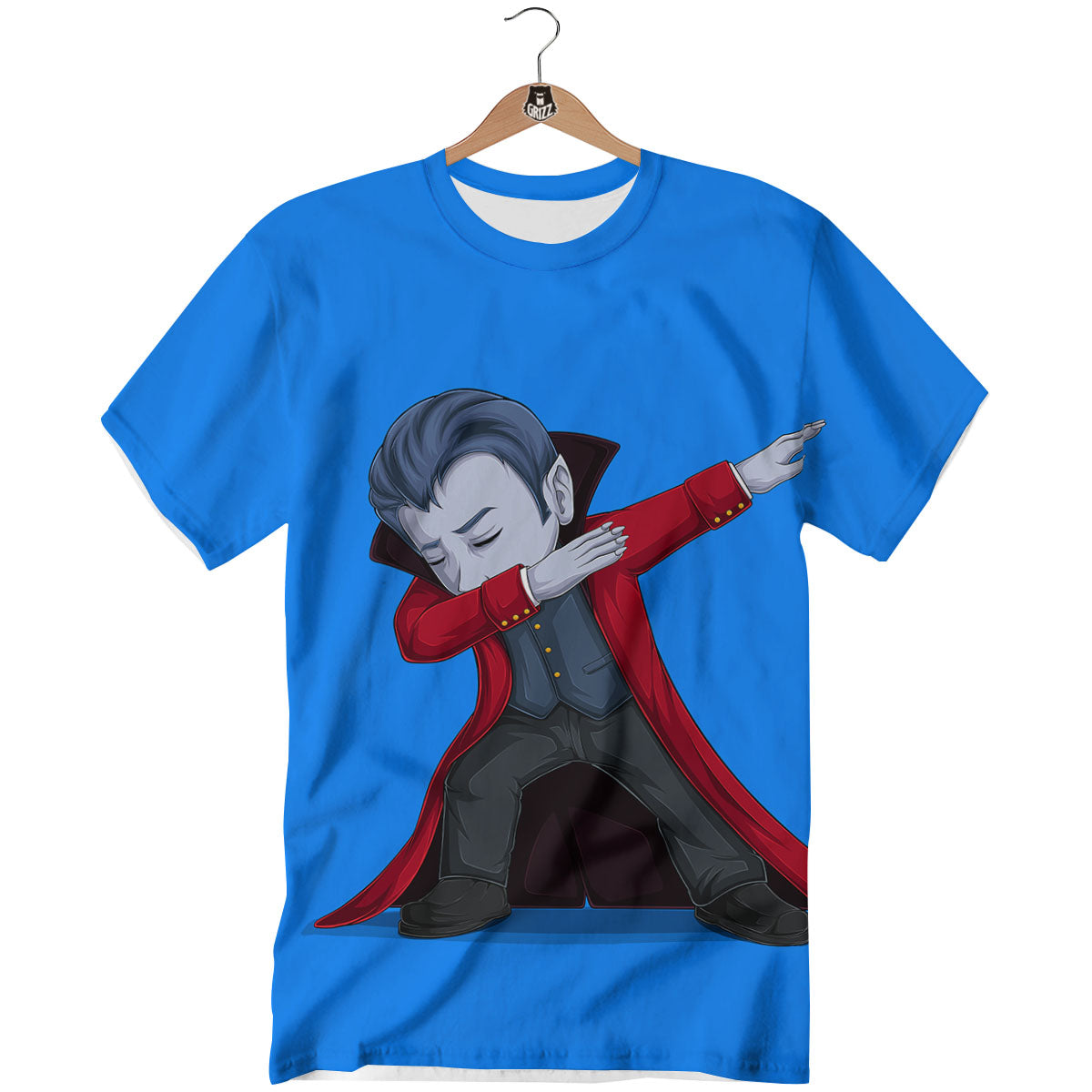 Dracula Vampire Dap Print T-Shirt-grizzshop