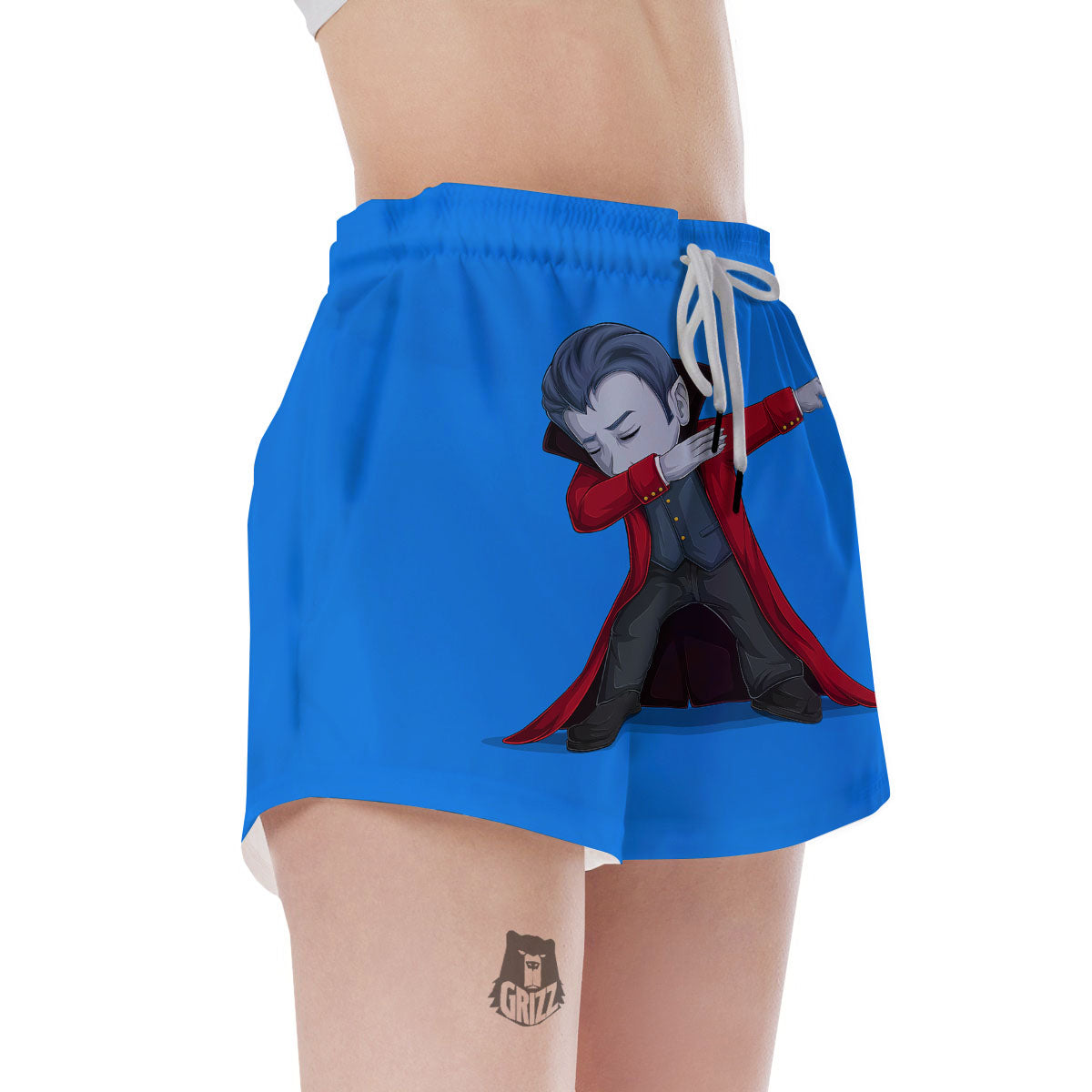 Dracula Vampire Dap Print Women's Shorts-grizzshop
