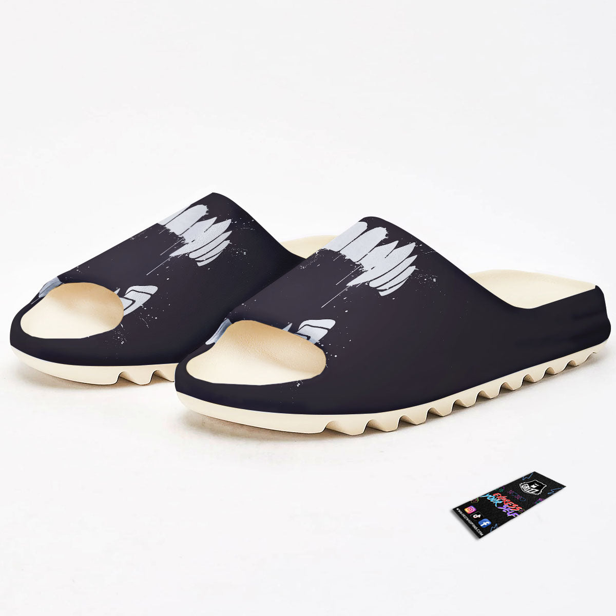 Dracula Fang Print Sandals