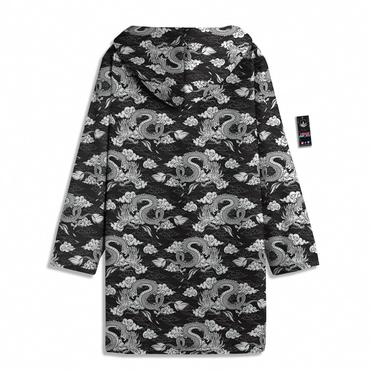 Dragon Eastern Print Pattern Men's Windbreaker Jacket-grizzshop