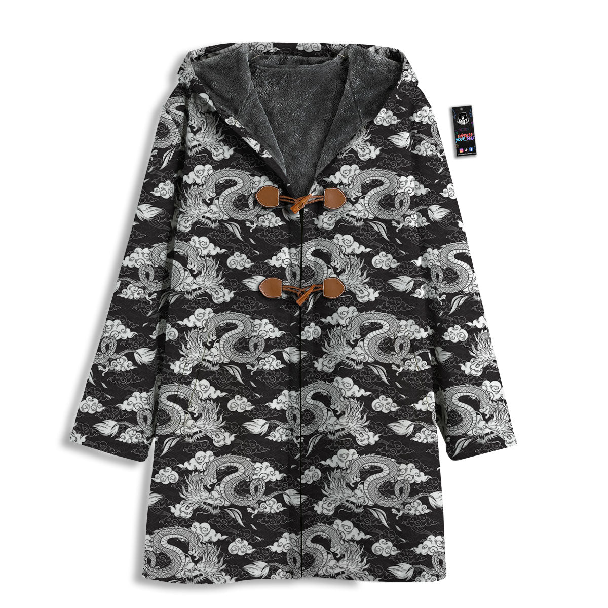 Dragon Eastern Print Pattern Men's Windbreaker Jacket-grizzshop