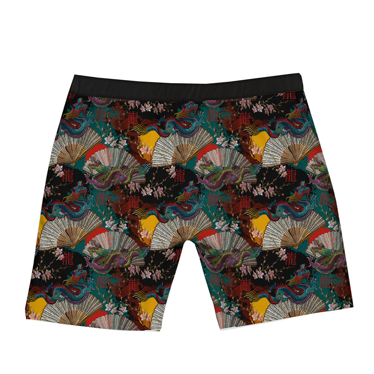 Dragon Embroidery Chinese Print Pattern Boxer Briefs-grizzshop
